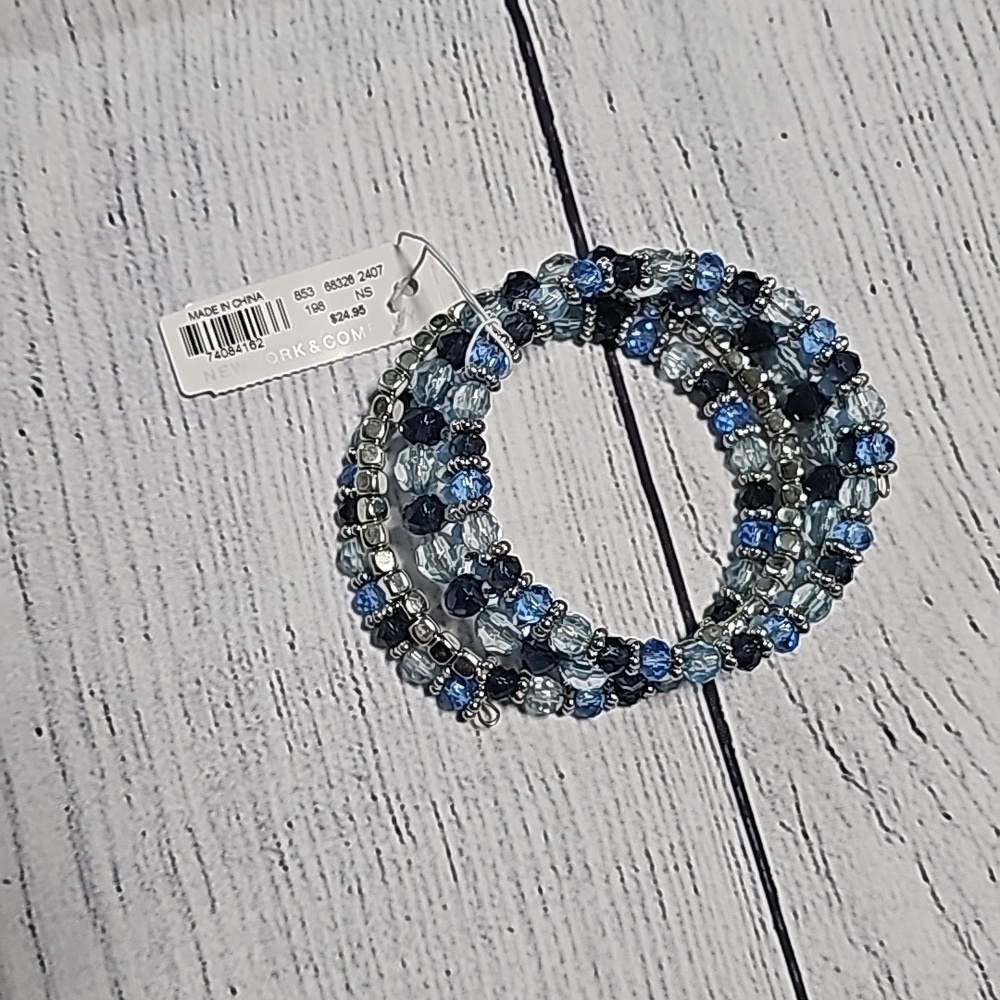 NWT NY & Co. Blue wrap bracelet